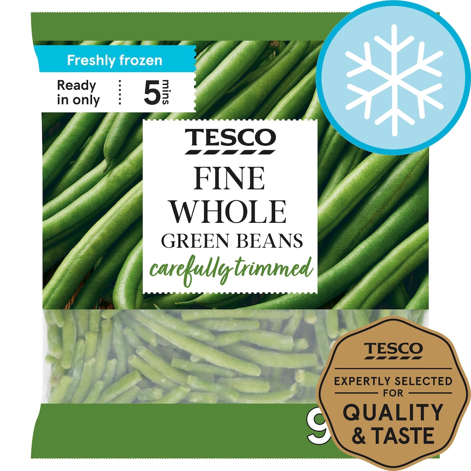 Tesco Very Fine Whole Green Beans 900G