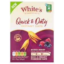White's Quick & Oaty Instant Oats Mixed Berries 240G