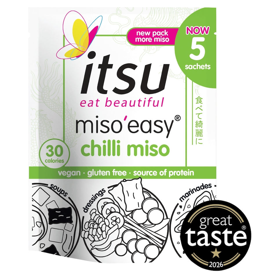 itsu chilli miso easy soups 5 Sachets 100g