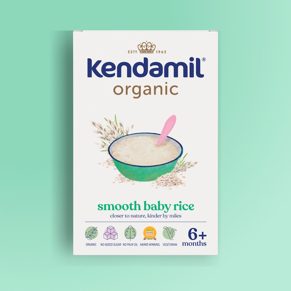 image 1 of Kendamil Organic Smooth Baby Rice 4-6 Months 120G