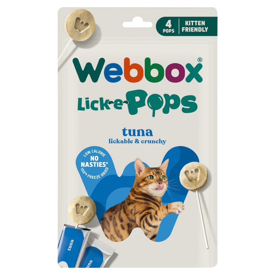 Webbox 4 Cat Lick e Pops Tuna 5.6g