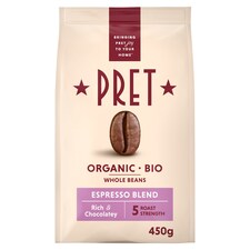 Pret Original Espresso Blend Coffee Beans 450G