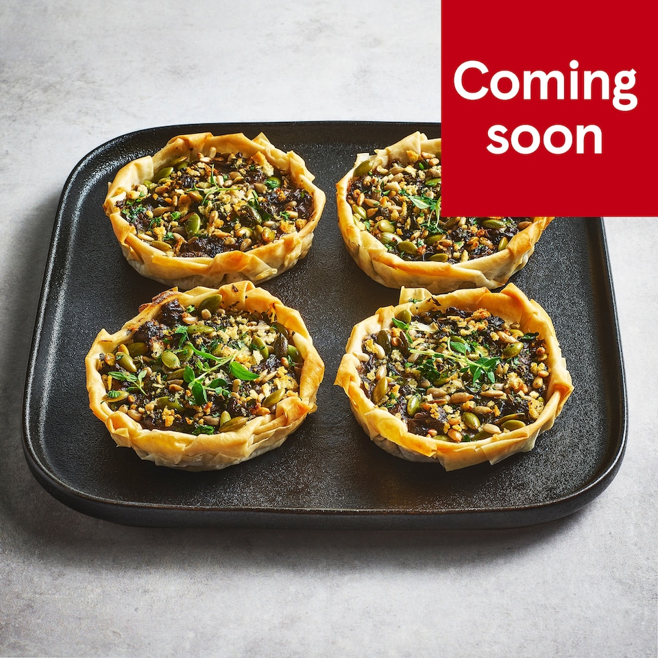 2. Tesco Finest Four Mushroom & Truffle Tarts 560g (Serves 4)