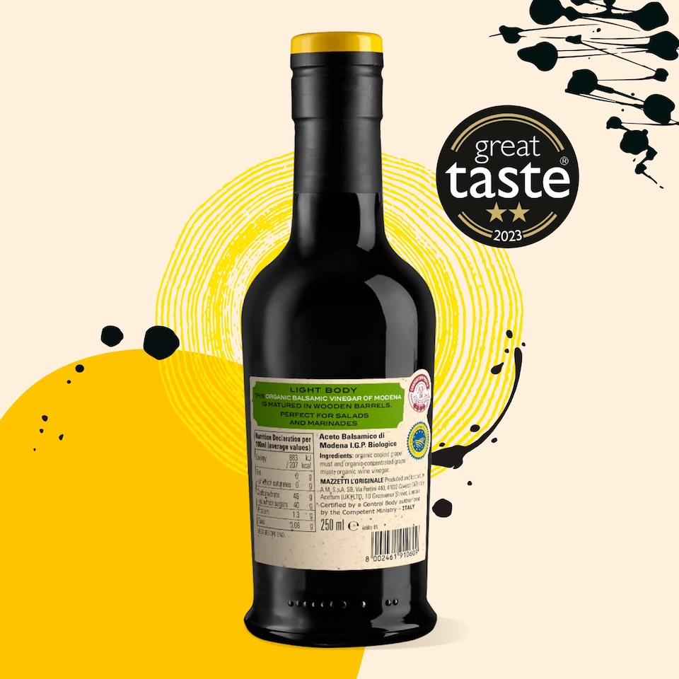 image 1 of Mazzetti Organic Balsamic Vinegar Of Modena 250Ml