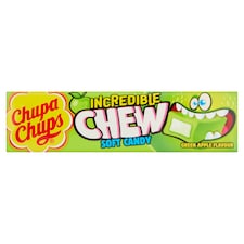 Chupa Chups Incredible Chew Soft Candy - Green Apple Flavour 45g