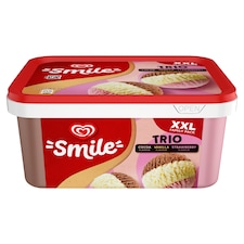 Algida Smile Jégkrém Eper-Vanília-Kakaó 1800 ml
