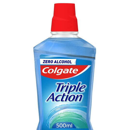 Colgate Triple Action Mouthwash 500ml Tesco Groceries
