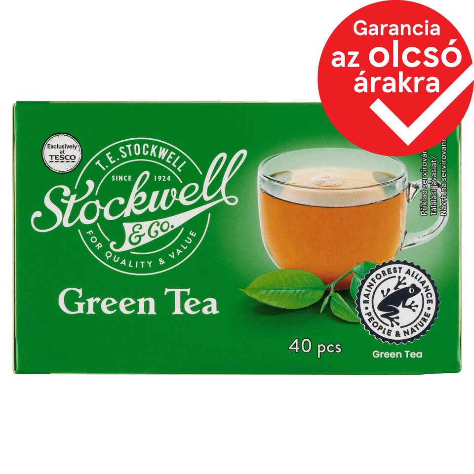 Stockwell & Co. Filtered Green Tea 40 Tea Bags 70 g
