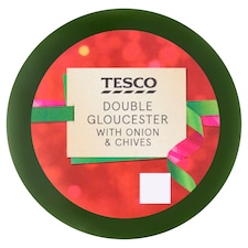 Tesco Gloucester Chive, Onion Truckle 100G