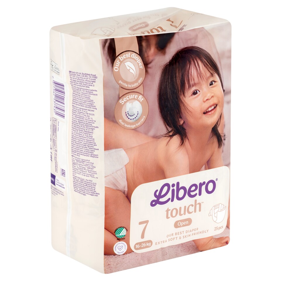 Libero Touch pelenka, méret: 7, 16-26 kg, 25 db  1. kép