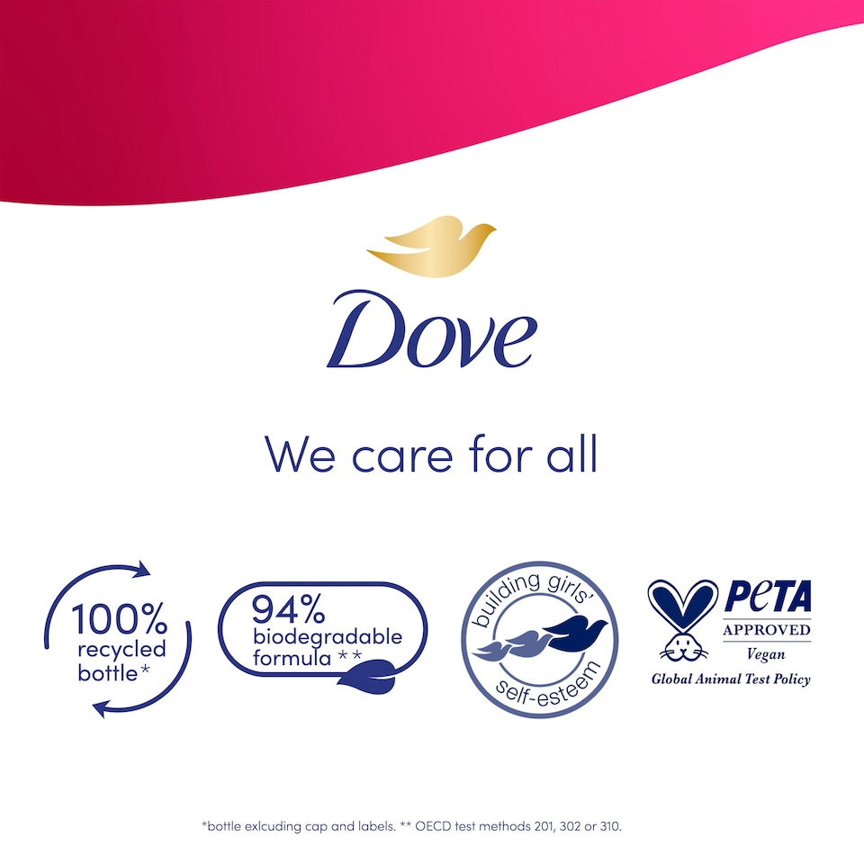 image 1 of Dove Rejuvenating 24hr Moisturisation Advanced Care Body Wash Shower Gel Cherry & Chia Milk 225ml