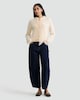 image 2 of The F&F Edit Textured Bow Detail Cardigan with Wool in Neutral