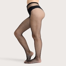 F&F Fishnet Fashion Tights in Black