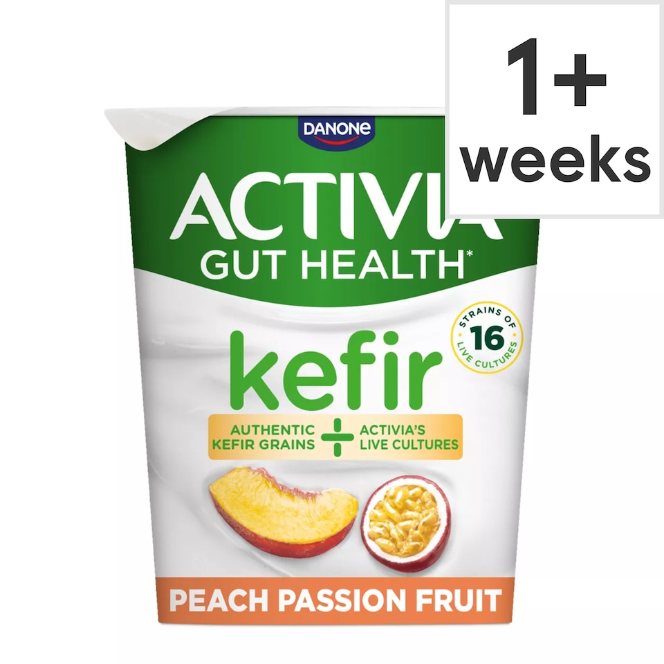 image 1 of Activia Kefir Peach Passion Fruit Gut Health Yoghurt 345g