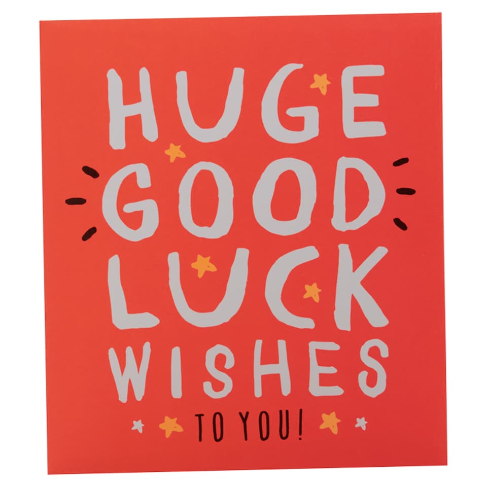Inkdrops Good Luck Card Huge Good Luck Wishes To You!