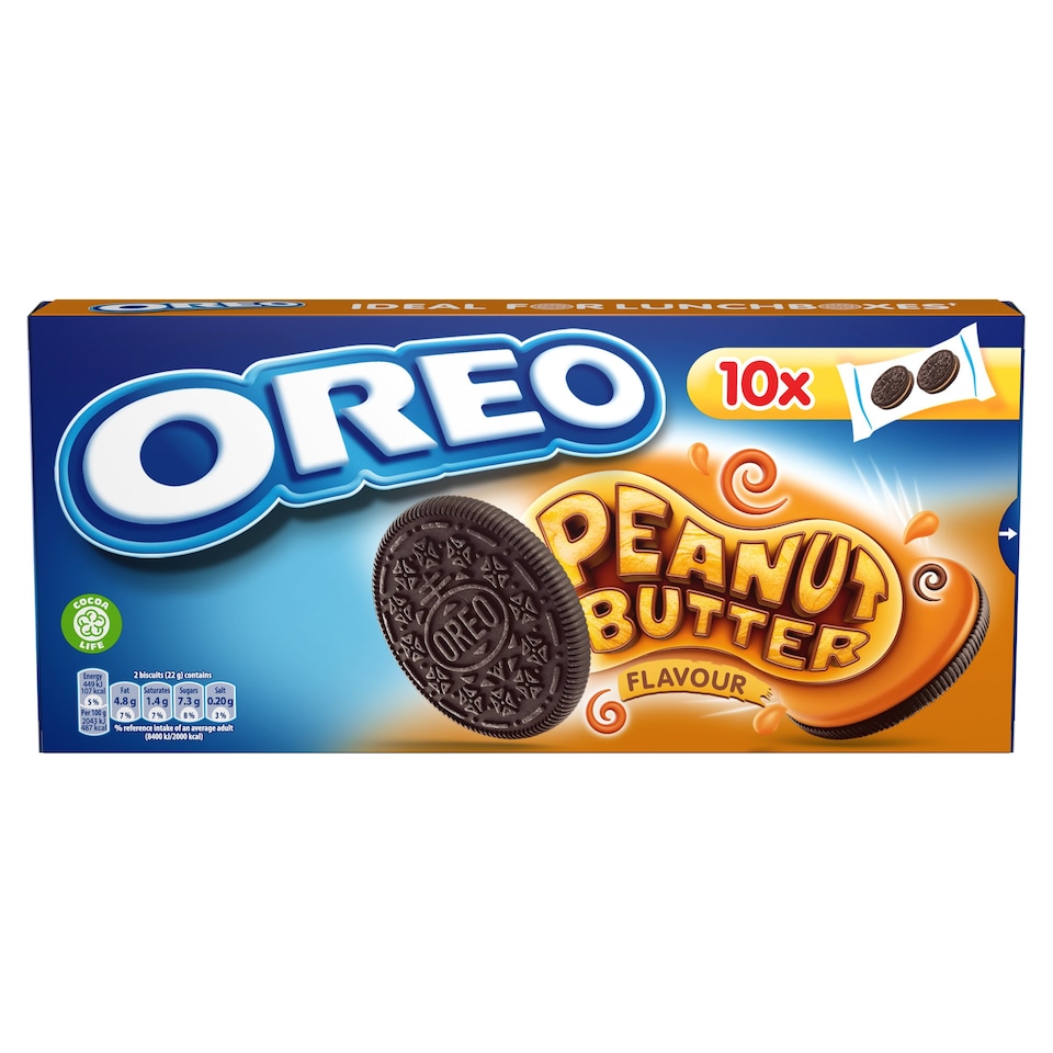 OREO PEANUT SANDWICH BISCUITS 220G