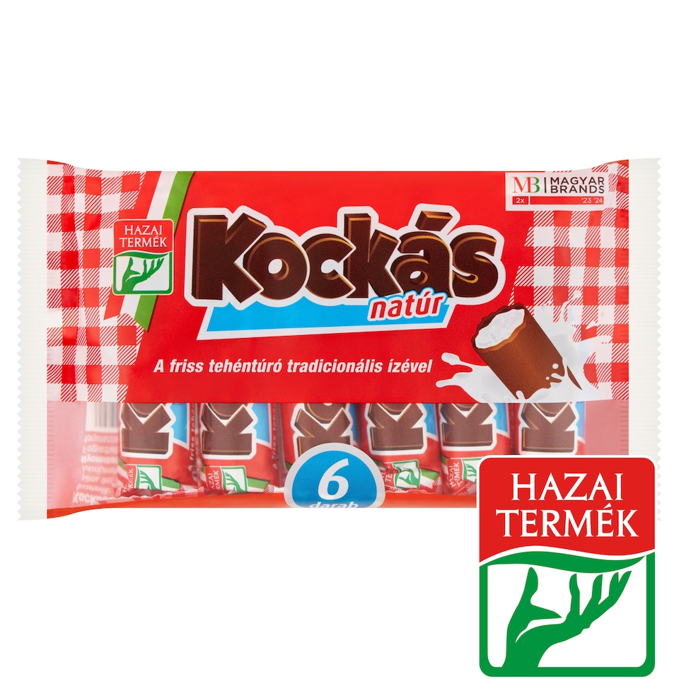 Kockás natúr túrórúd 6 x 30 g (180 g)