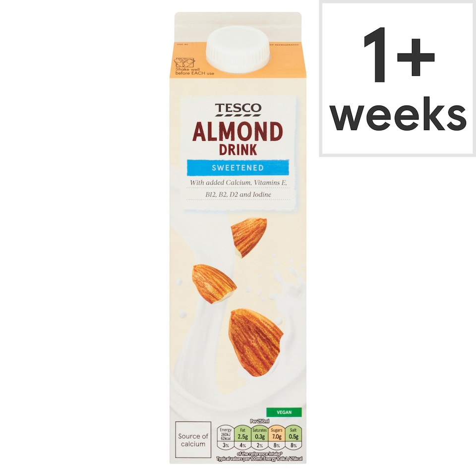 Tesco Sweetened Almond Drink 1L