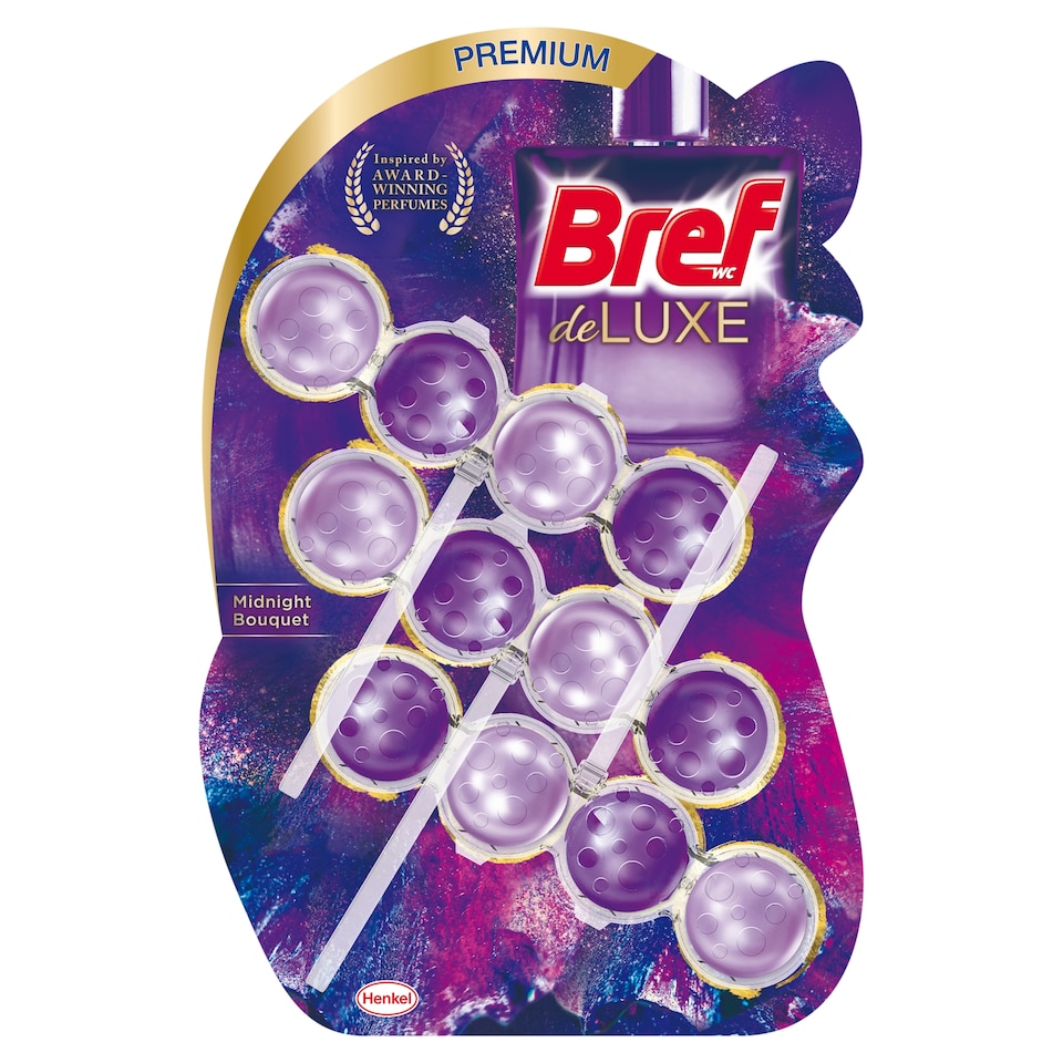 Bref DeLuxe Midnight Bouquet tuhý WC blok 3 x 50 g