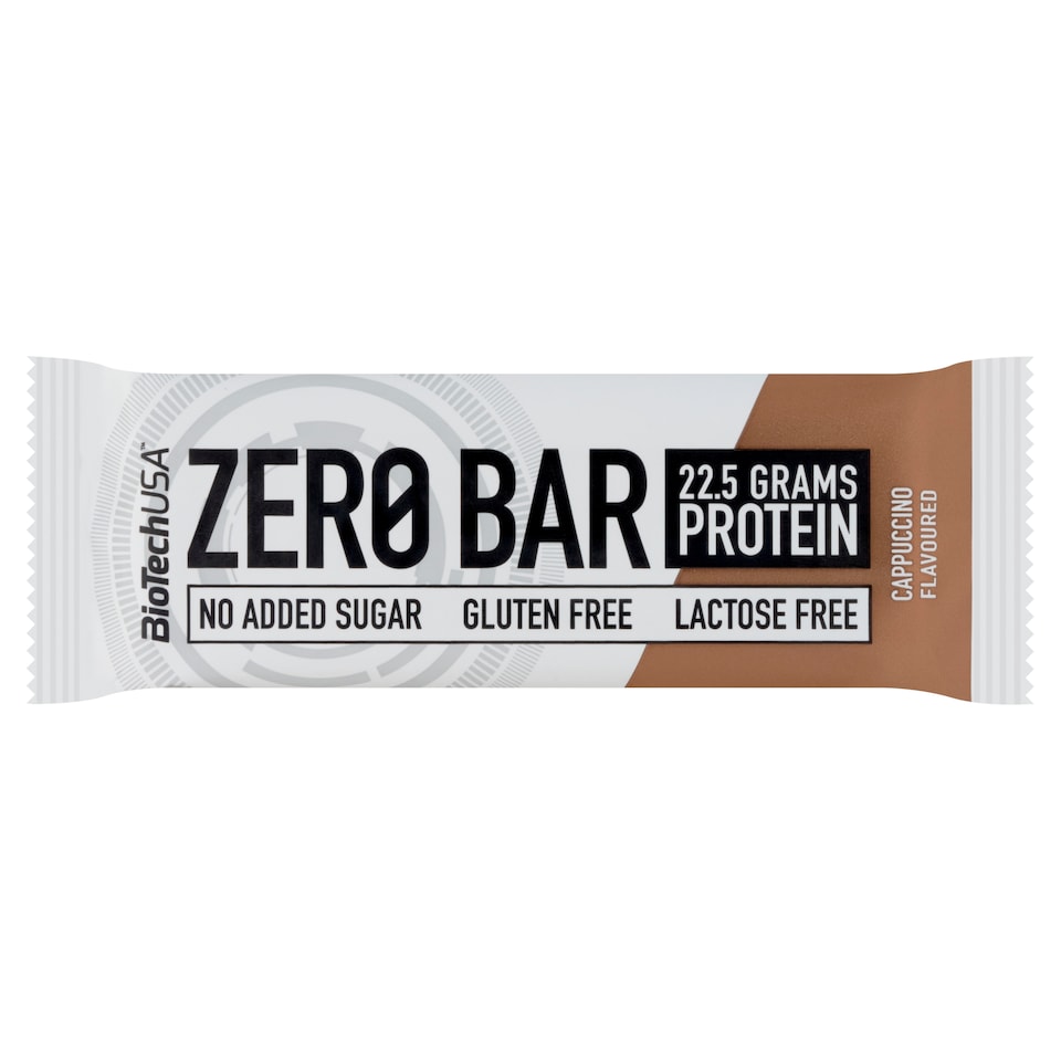 BioTechUSA Zero Bar cappuccino ízű fehérjeszelet édesítőszerrel 50 g  1. kép
