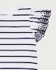 image 3 of F&F Girls 3-Pack Broderie Sleeve T-Shirts in Multi Blue