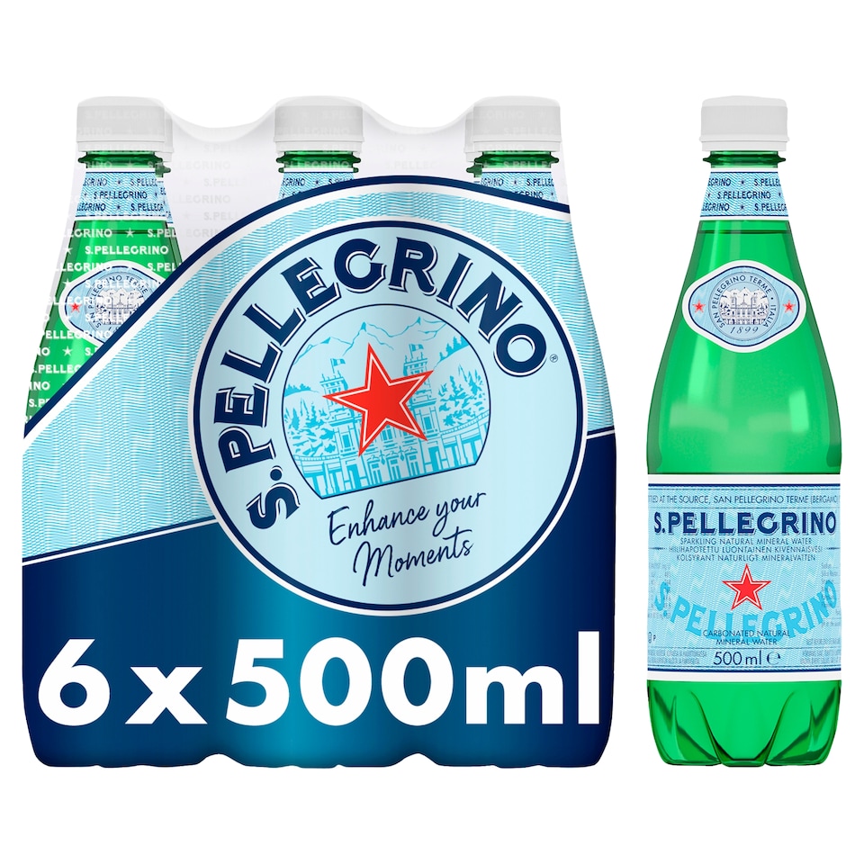image 1 of San Pellegrino Sparkling Natural Mineral Water 6x500ml