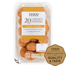 Tesco Chicken Poppers 20 Pack 200g