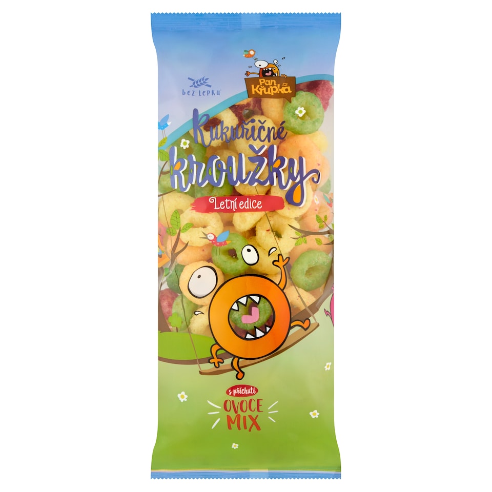 Pan Křupka Corn Rings with Fruit Flavor Mix 72g