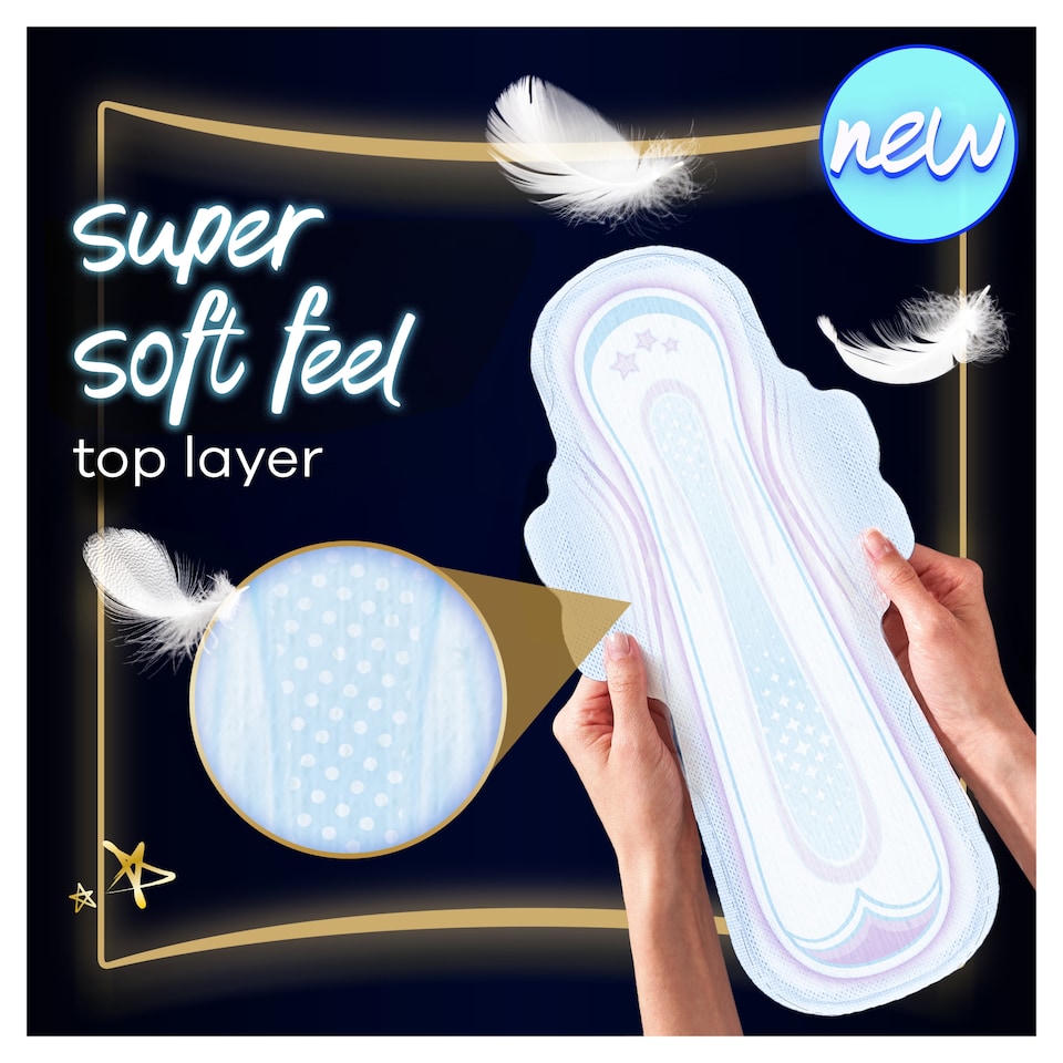 image 1 of Always Ultra Secure Night Extra Size 5 Sanitary Towels with Wings 8 Pack