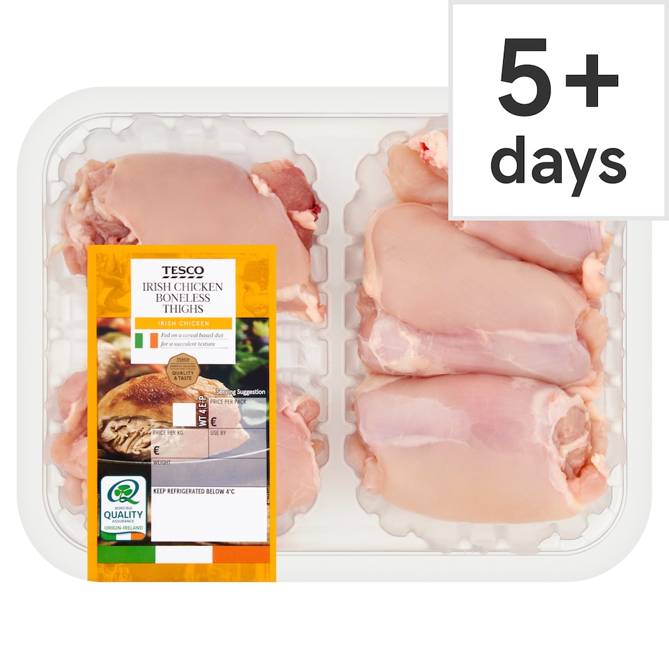 Tesco Irish Chicken Thigh Fillets 420G