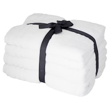 Fox & Ivy 4Piece Hygro Tencel Towel Bale White