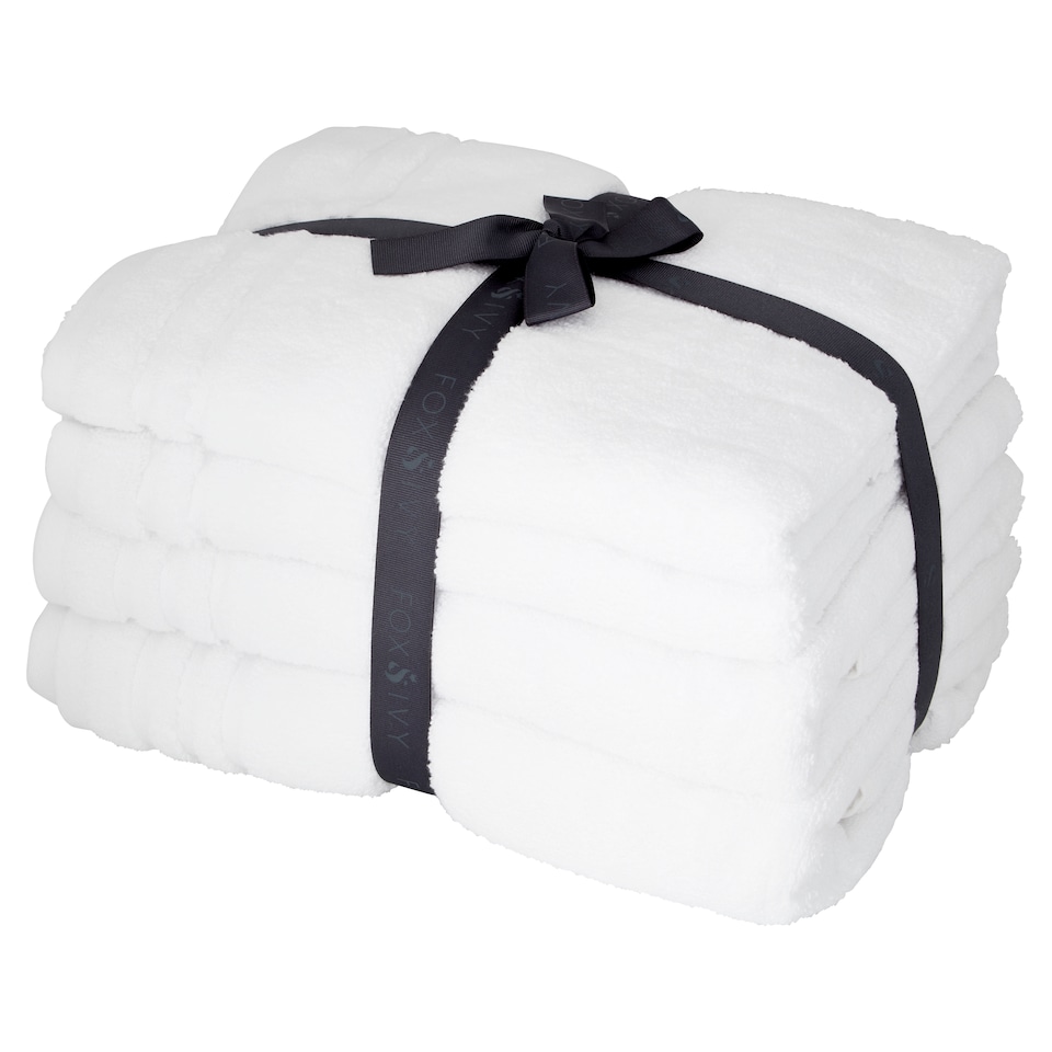 Fox & Ivy 4Piece Hygro Tencel Towel Bale White