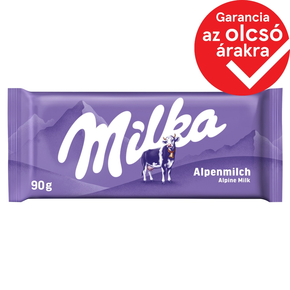 Milka Alpesi Tej Felhasználásával Készült Tejcsokoládé 90 G