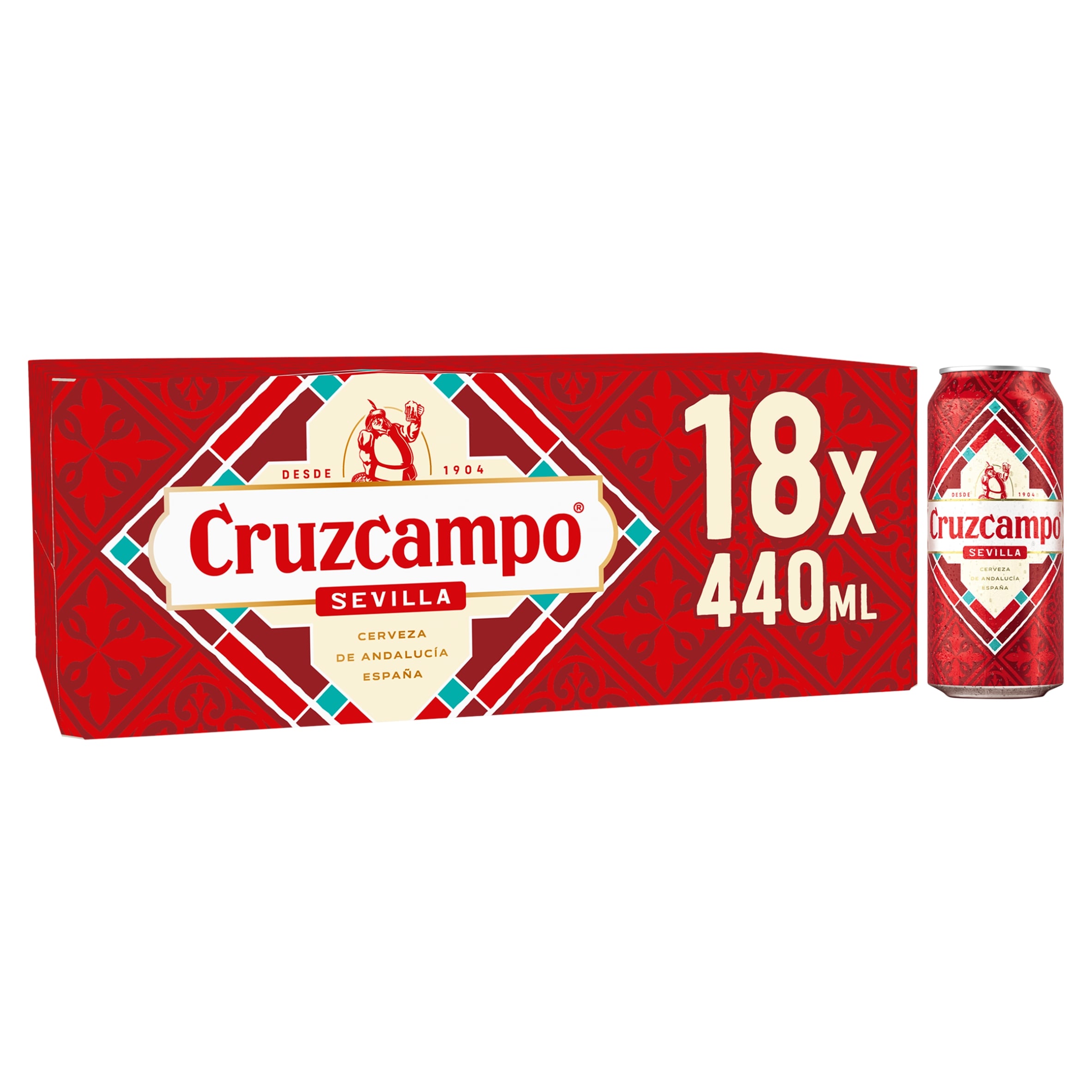 Cruzcampo Sevilla Lager Beer 18x440ml