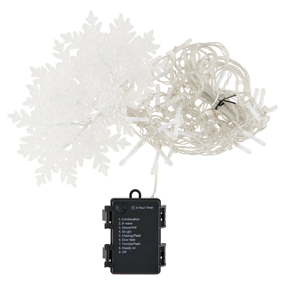 obrázok 1 z Snow Meister SM2579 60 LED teplá biela multifunkčný svetelný záves s časovačom