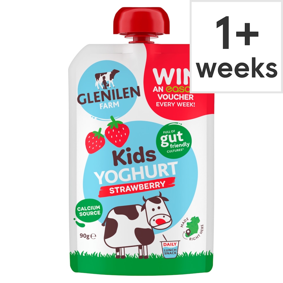 Glenilen Farm Kids Yoghurt Pouch Strawberry 90G