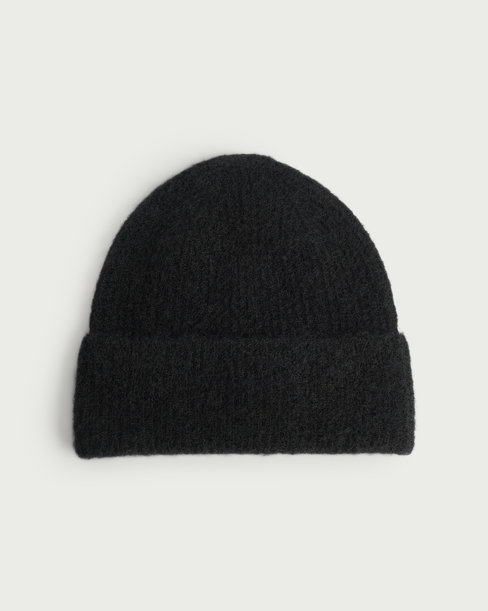 image 1 of F&F Knitted Beanie Hat in Black