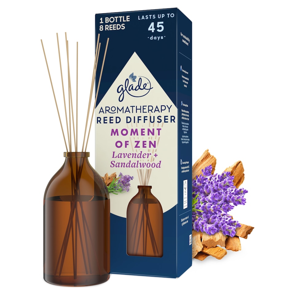 image 1 of Glade Aromatherapy Reed Diffuser Holder Lavender 80ml