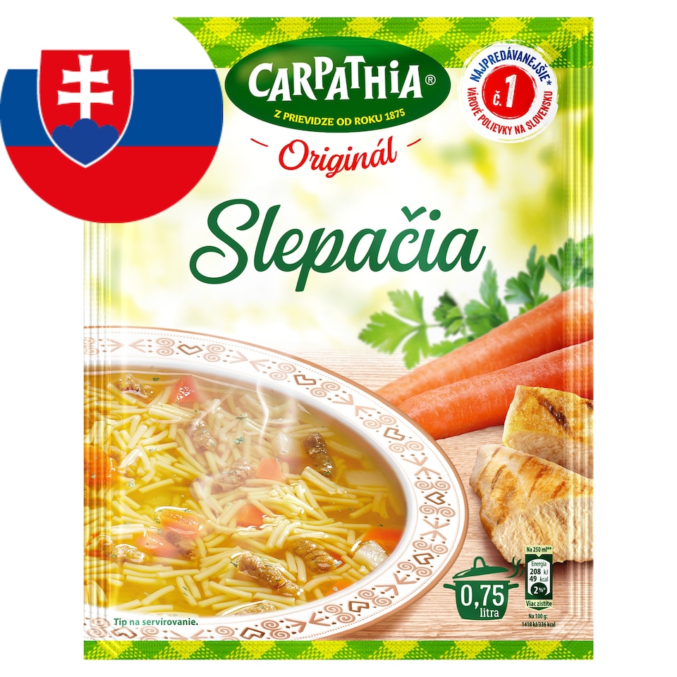 CARPATHIA Slepačia polievka vrecko 44 g