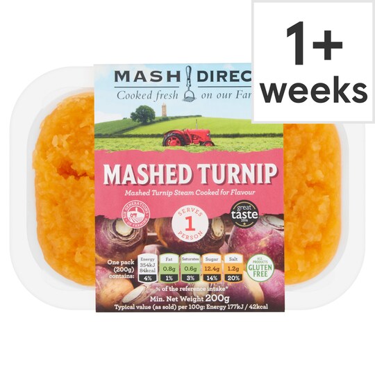 Mash Direct Turnip For One 200G Tesco Groceries