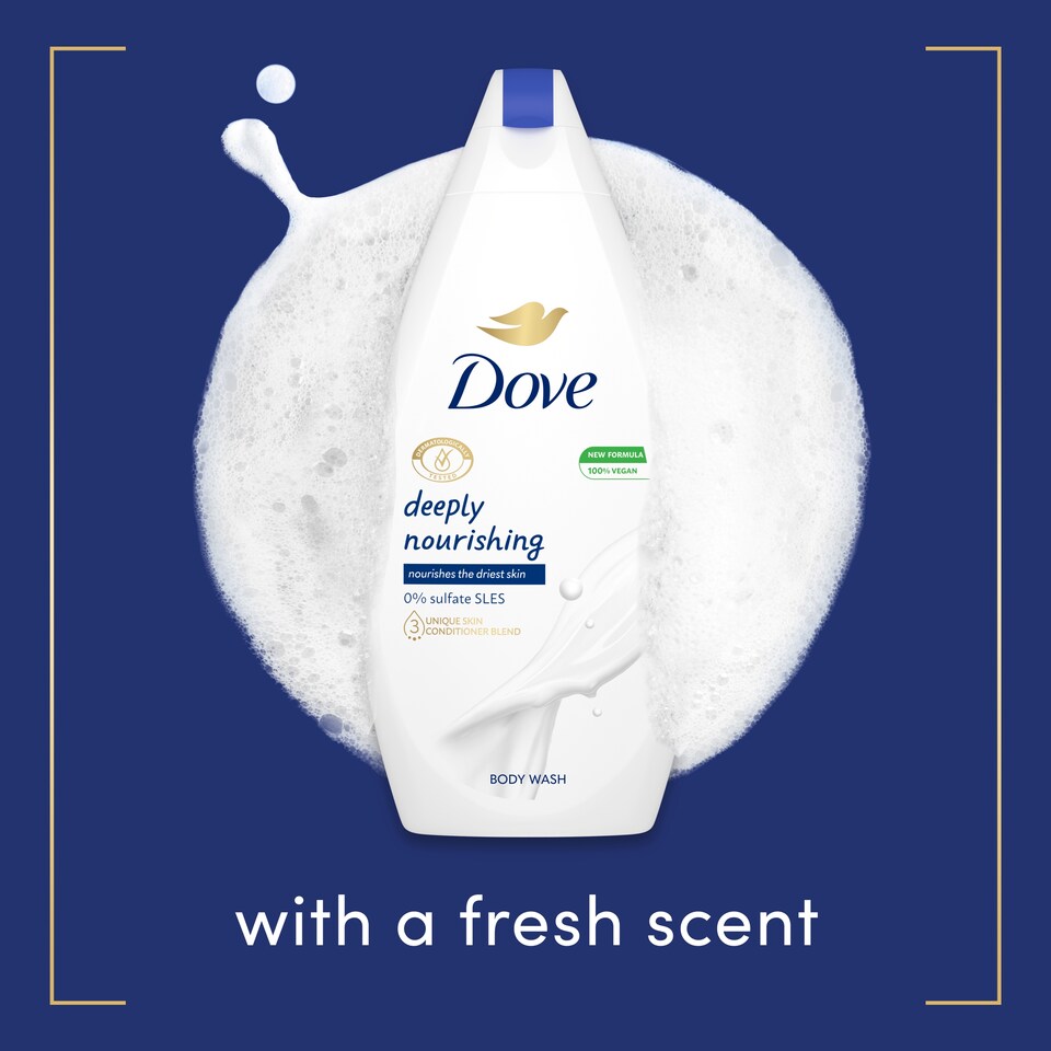 image 1 of Dove Deeply Nourishing Body Wash Shower Gel 450ml