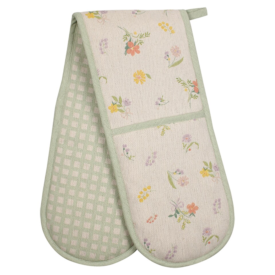 F&F Home Mixed Floral Oven Gloves