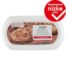 Tesco Bruselská paštéta s brusnicami 150 g