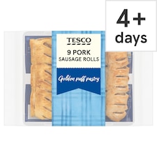 Tesco 9 Pork Sausage Rolls 270g