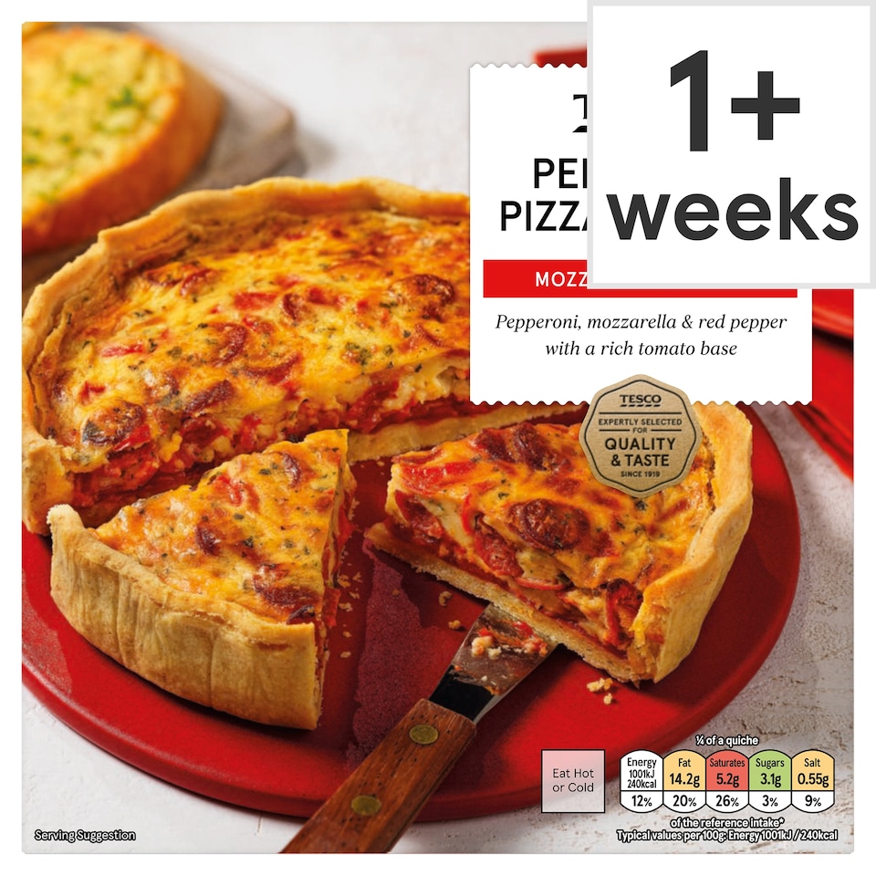 Tesco Pepperoni Pizza Quiche 400g