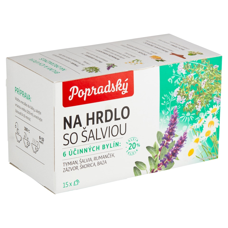 image 1 of Popradský On Throat with Sage Herbal Tea 22.5 g