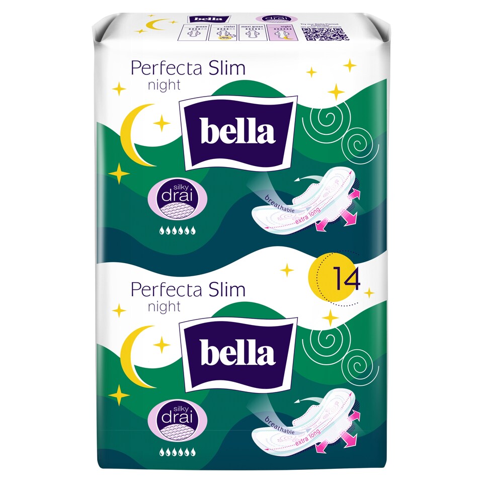 Bella Perfecta Ultra Night Sanitary Pads á 7 + 7 pcs