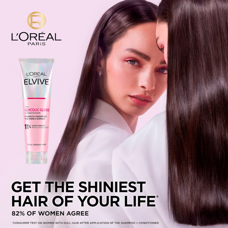 image 1 of L'Oreal Paris Elvive Glycolic Gloss Conditioner 150ml