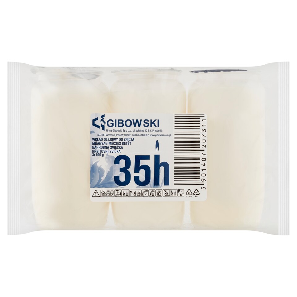Gibowski Náhrobná sviečka 3 x 100 g