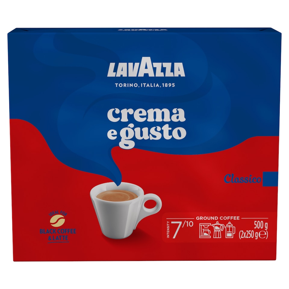 image 1 of LAVAZZA CREMA E GUSTO CLASSICO GROUND ROASTED COFFEE 500 g